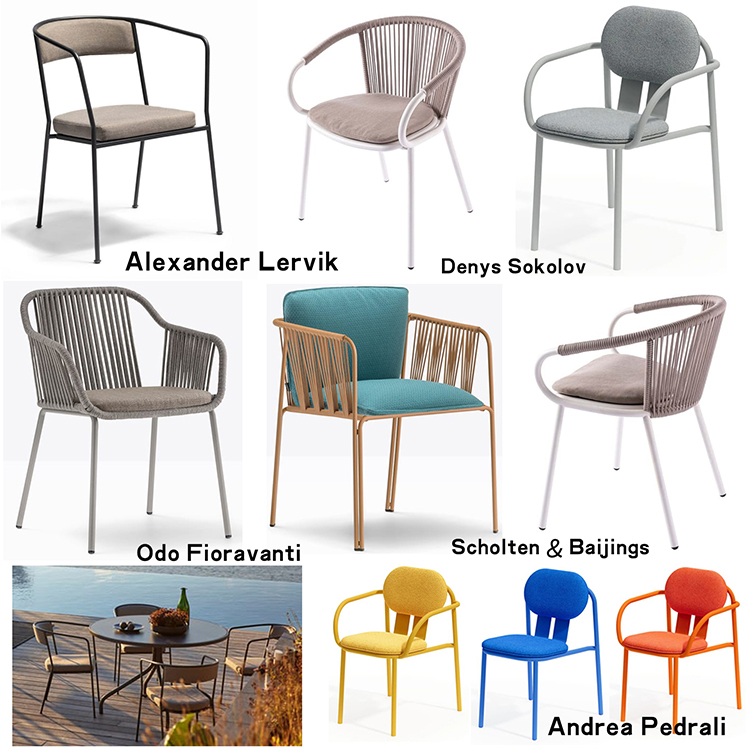 2024年十把Miniforms新款Odo Fioravanti五金餐椅TEULAT戶外椅Denys Sokolov