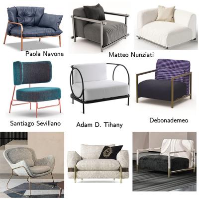 八款意大利新品BAXTER巴克斯特Paola Navone五金扶手沙發(fā)休閑椅椅