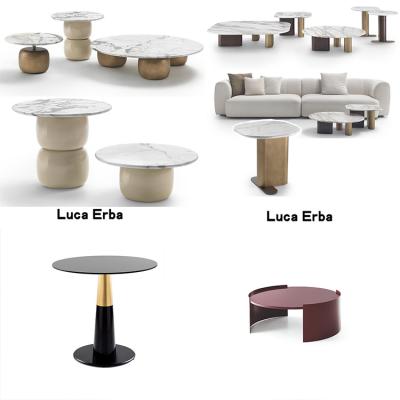 10款Flou弗洛輕奢茶幾Luca Erba大理石玻璃鋼餐桌Rui Martins咖啡桌Cassina卡西納
