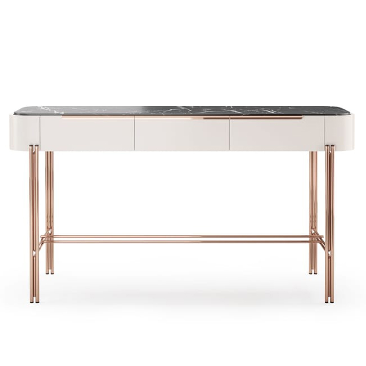 新10款新品意大利設(shè)計Rui Martins輕奢實木Laskasas書桌學(xué)習(xí)臺寫字臺電腦桌