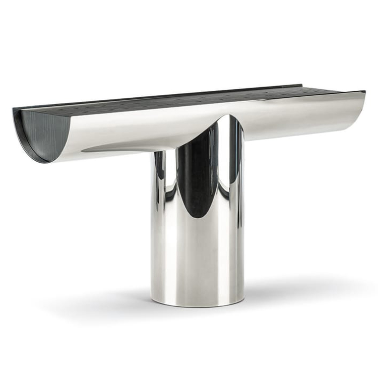 新品|十款Minotti米諾蒂裝飾家居邊桌Gabriele 書架子柜Potocco不銹鋼實木銅色