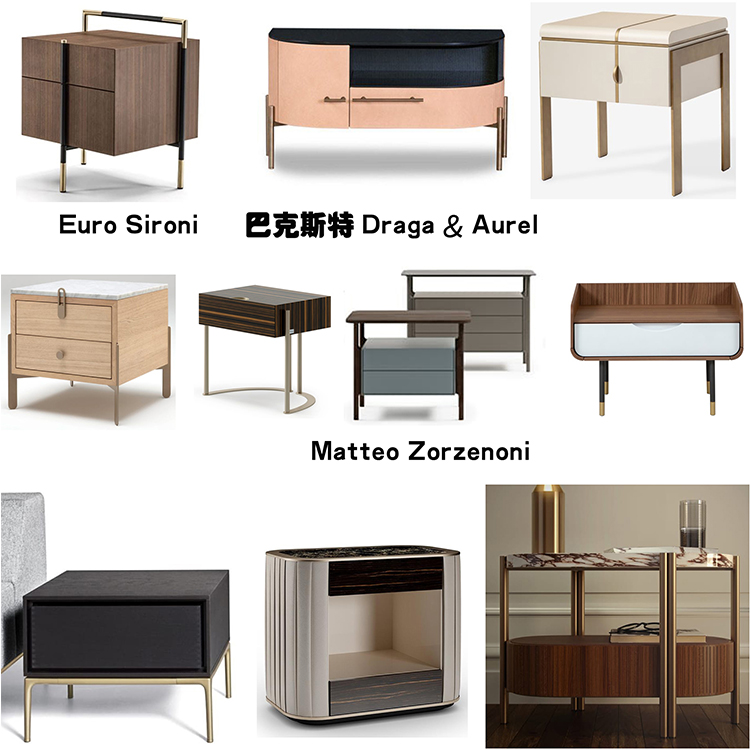 10款新品巴克斯特Matteo Zorzenoni設(shè)計床頭柜茶幾兩用新中式復(fù)古輕奢