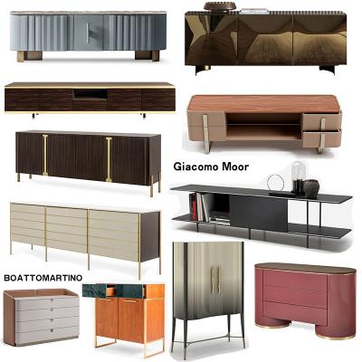 11款Boattomartino設(shè)計(jì)輕奢收納柜酒柜電視柜儲(chǔ)存柜復(fù)古豪華現(xiàn)代