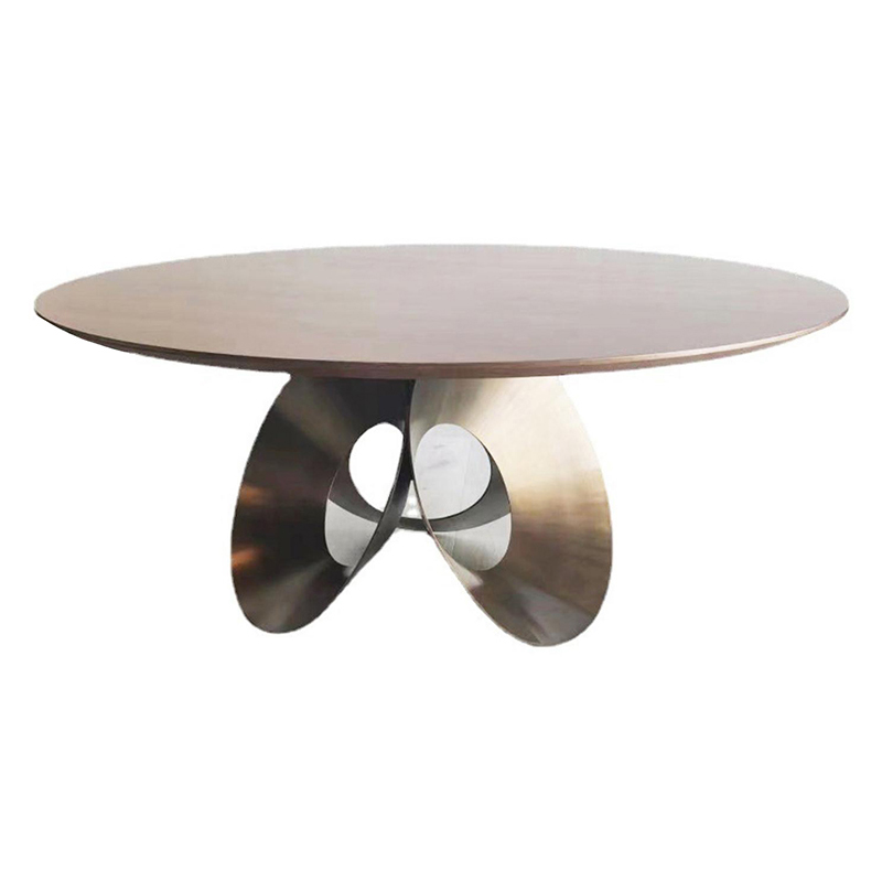 10款Longhi隆吉設(shè)計Giuseppe Viganò輕奢橢圓形餐桌長形辦公酒店大班桌