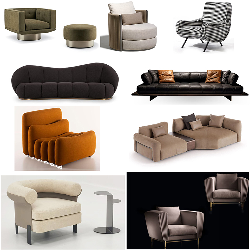 十款Flou意大利弗洛Minotti米諾蒂Sacha Lakic單人雙人組合沙發(fā)輕奢2024年  最新