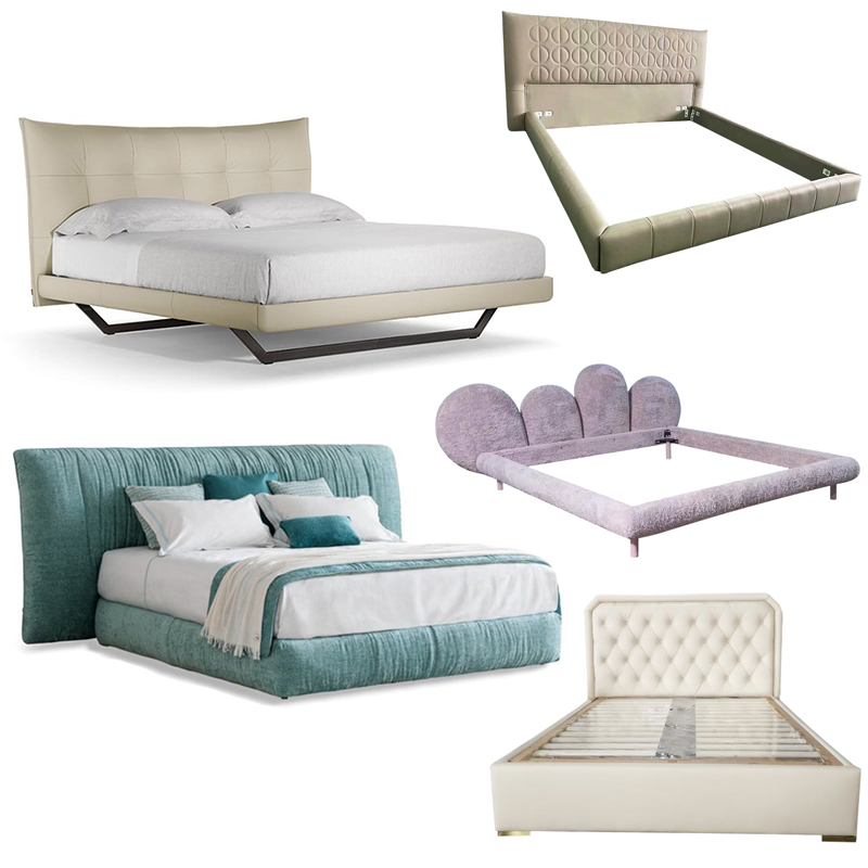 六款 Carlo Colombo 床鋪設(shè)計(jì) 田字方形休閑稻殼床肌肉軟bed意式