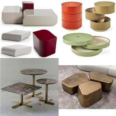 10款新品Minotti米洛提設(shè)計(jì)輕奢豪華Luca Erba意式后現(xiàn)代茶幾光亮光邊幾
