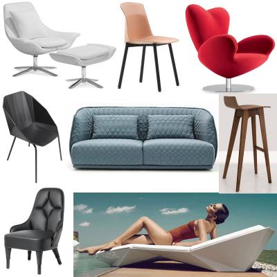 9款家具 椅子沙發(fā)室內(nèi)外躺椅 SCAB DESIGN LISA  Fabric chair 會所酒店輕奢家具