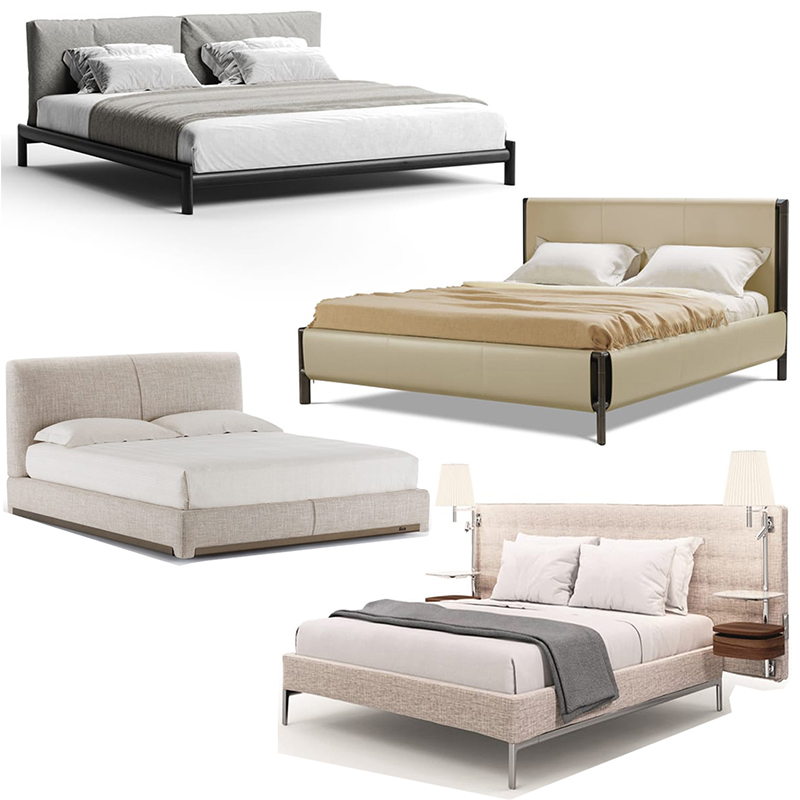 弗洛Flou十款豪華新品Baxter巴克斯特床鋪 高檔美麗大氣雅質(zhì)感大軟床