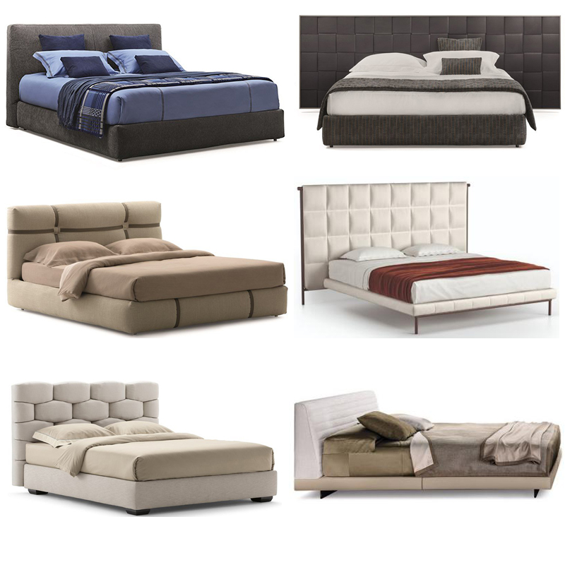 八款Paola Navone意大利納沃尼設(shè)計(jì)師 巴克斯特米拉諾雙人床婚床大房床