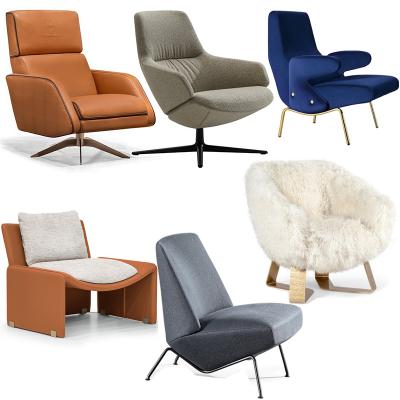 6款Bonaldo意大利Luca Erba卡佩利尼奧利弗休閑椅阿斯頓·馬丁酒店沙發(fā)椅不銹鋼金色家具