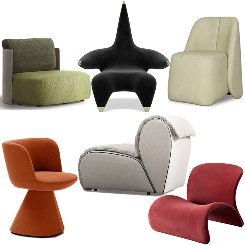 6款意大利Monica Armani莫妮卡聰明椅輕奢金色大款餐椅BAXTER小款休閑椅