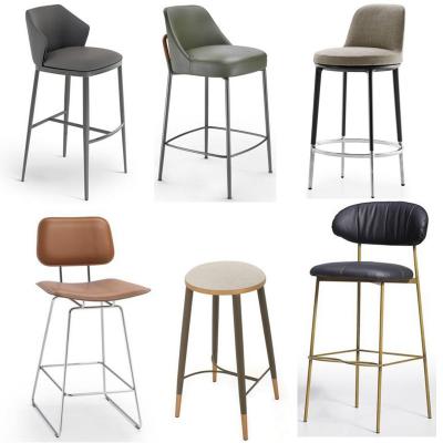 六款意大利Dario Delpin納蒂薩 布魯姆吧椅吧凳子 花瓣高腳腳踏餐椅休閑椅