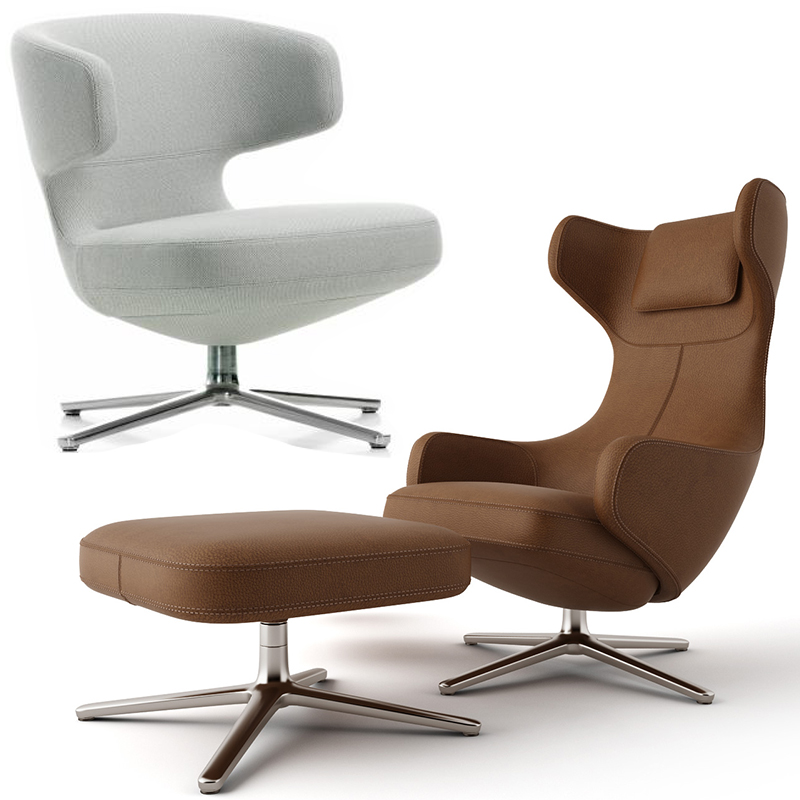 躺椅休閑椅Vitra Grand Repos by Antonio Citterio 書房椅高端家具