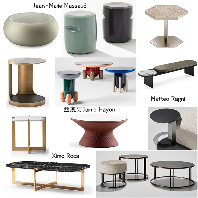 西班牙十款2024年茶幾Jean-Marie Massaud玻璃鋼凳子Jaime Hayon咖啡桌