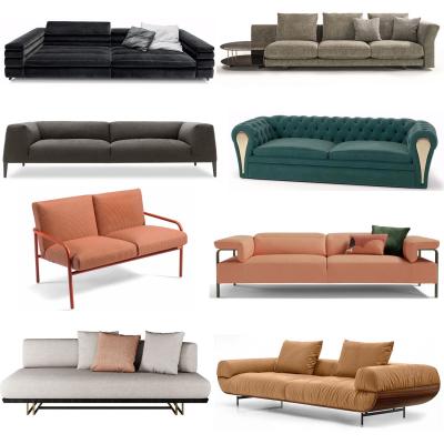 10款意大利Longhi隆吉意式輕奢Andrea Bonini設(shè)計(jì)高端雙人三人沙發(fā)茶幾組合 倫敦上流社會(huì)家居